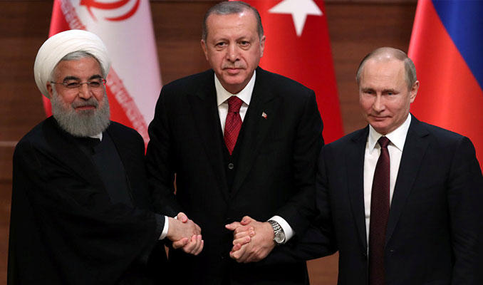Erdoğan üçlü zirve öncesi Putin ve Ruhani ile görüştü